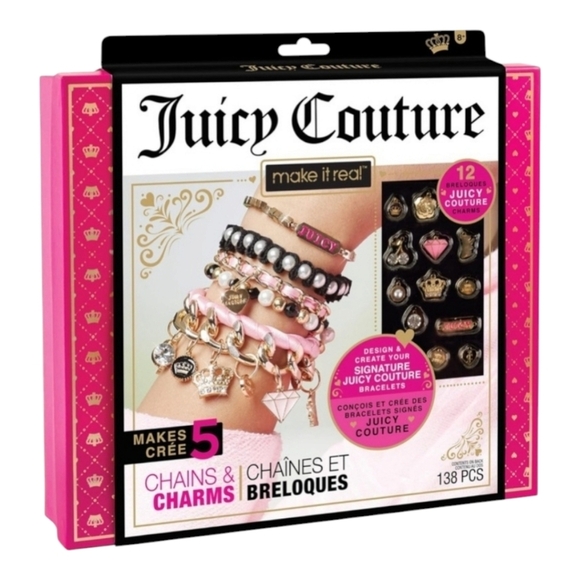 🔹️Juicy Coture Chains & Charms, DIY friendship mini charm Bracelet making Kit ✨ - Picture 1 of 7